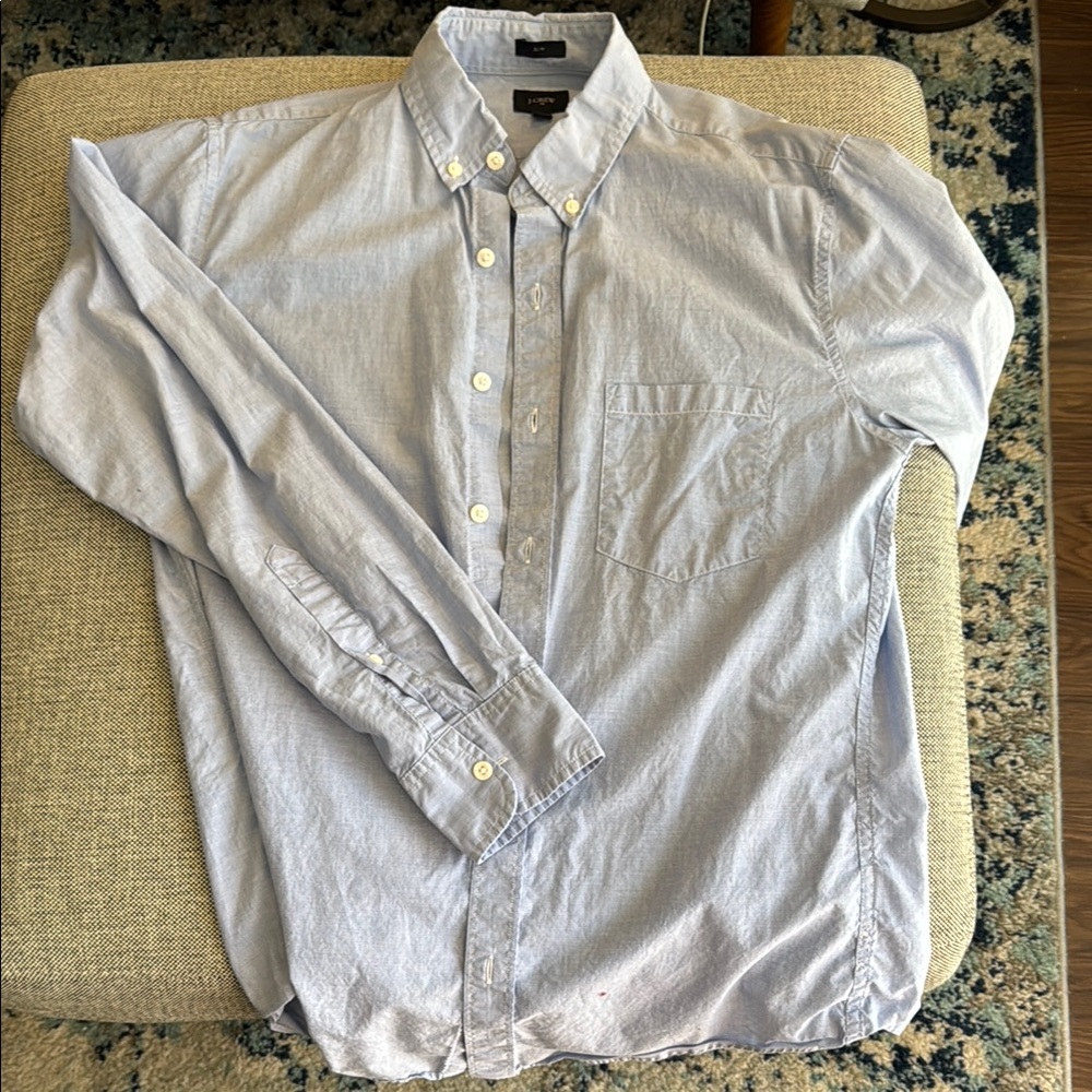 Lands' End Men's Light Blue Shirt